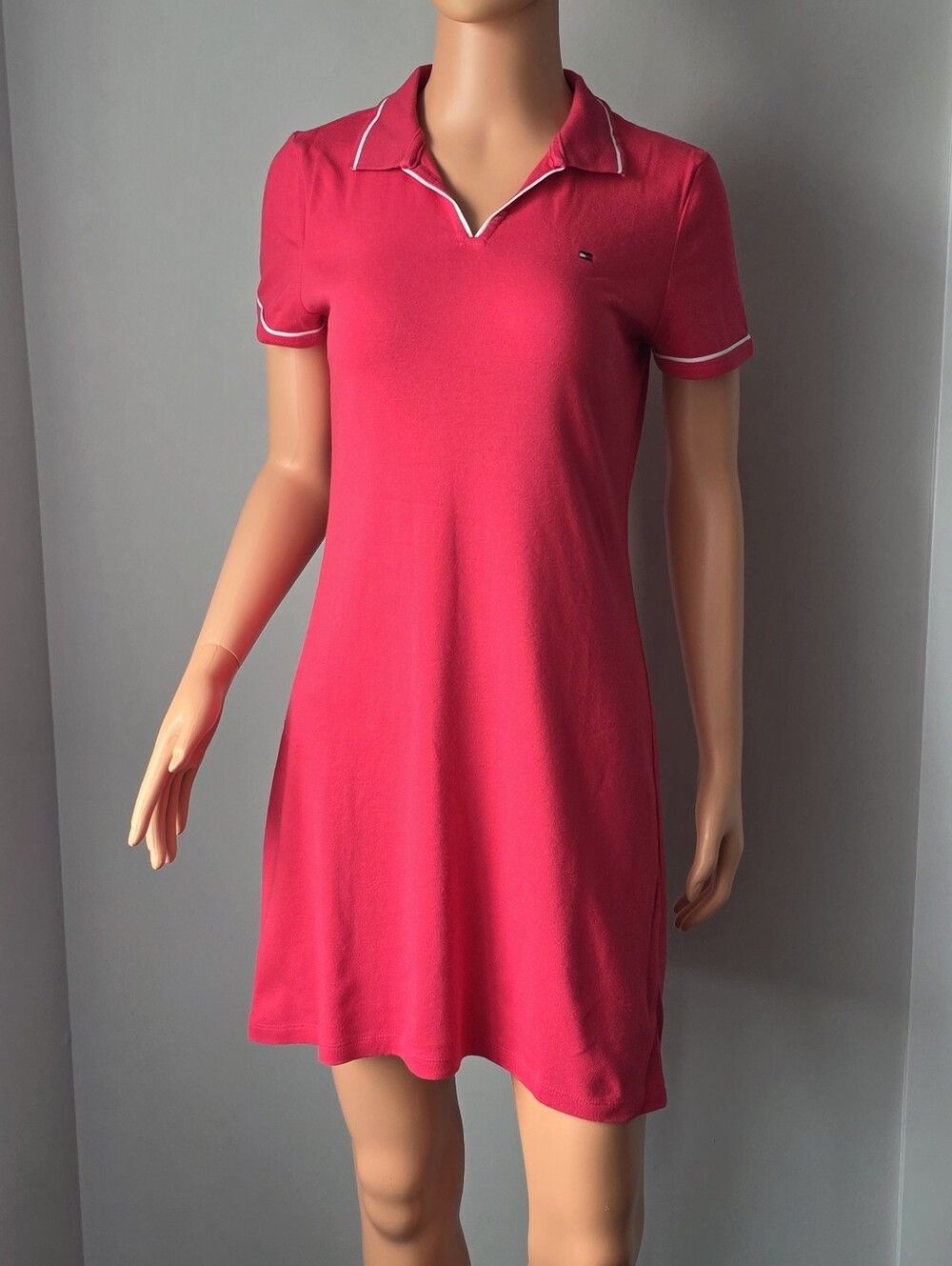 Tommy Hilfiger Women's Red Polo Midi Dress